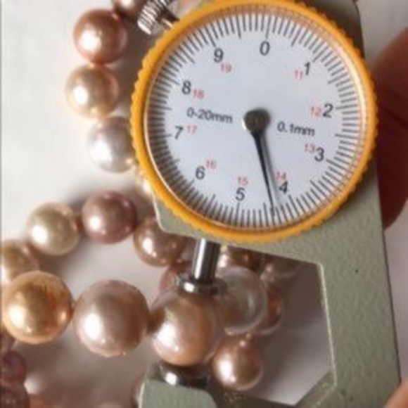 Honora Private Reserve Ming Pearl Strand-19 Inches - Hand Knotted (11.4-14.4mm) - Picture 7 of 11